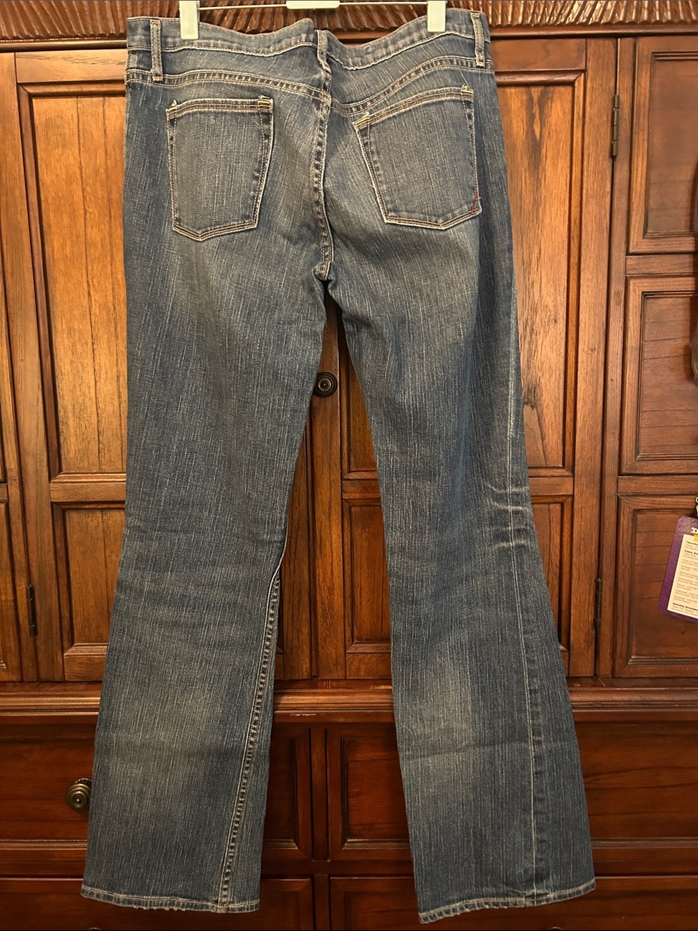 Banana Republic Women's Medium Blue Low Rise Bootcut Jeans - Picture 2 of 2
